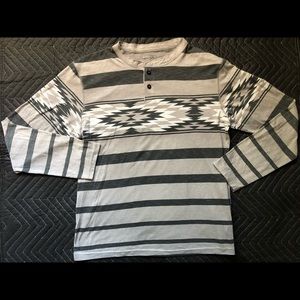 Pattern long sleeve shirt